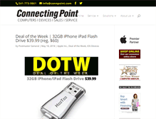 Tablet Screenshot of connectingpointonline.com